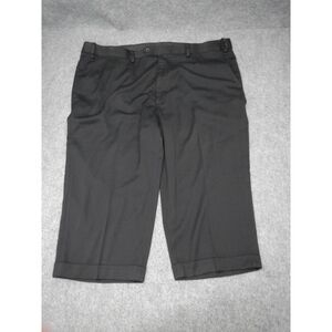 GS Men's Black Dress Pants 46/22 Short Formal Trousers Polyester Blend‎